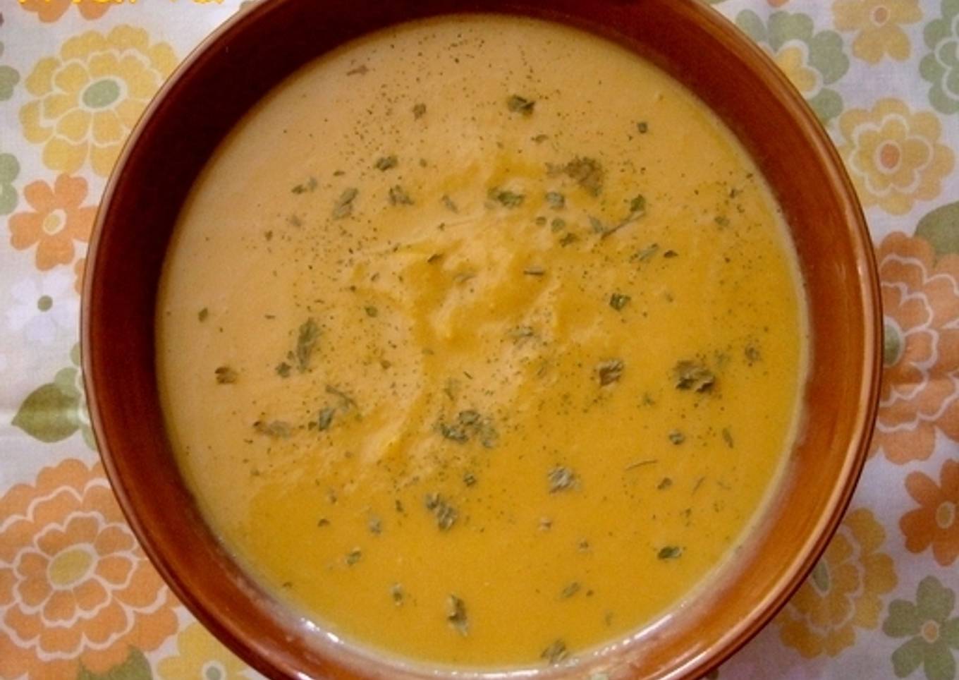 Crema fría de calabaza con jengibre