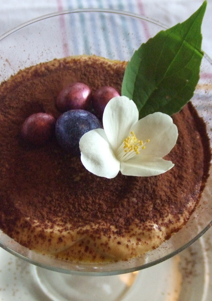 Una foto de Crema de leche merengada con canela