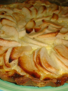 Una foto de Tarta de manzanas a la chilena