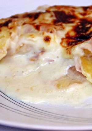 Una foto de Patatas con bechamel 