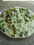 Calabacitas con tres quesos