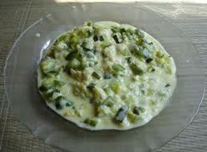 Una foto de Calabacitas con tres quesos