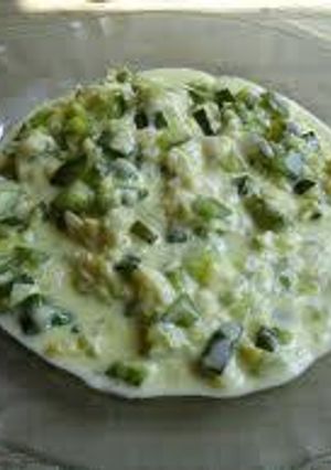 Una foto de Calabacitas con tres quesos