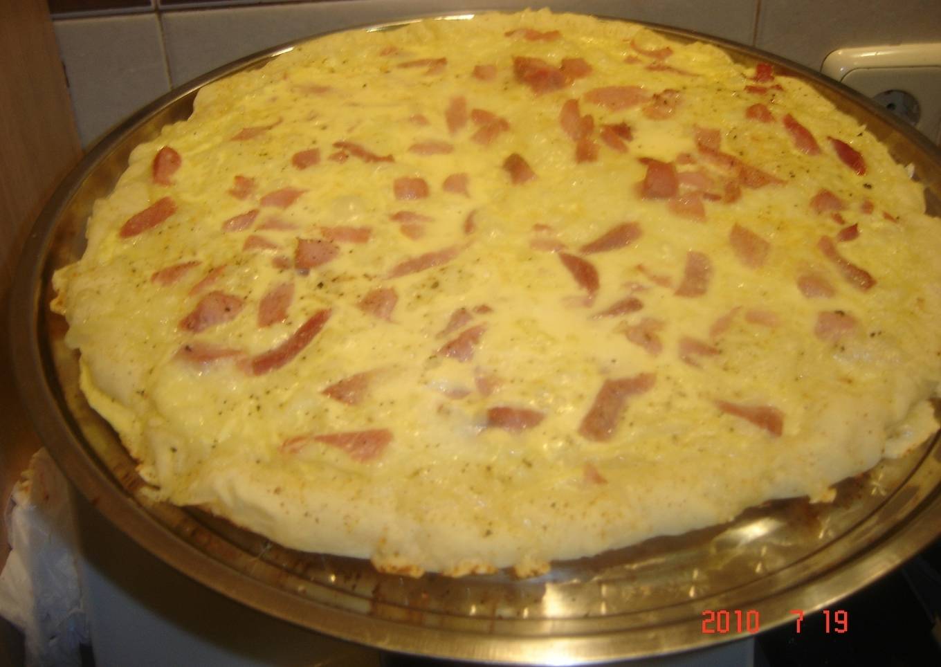 Pizza carbonara (Montse)