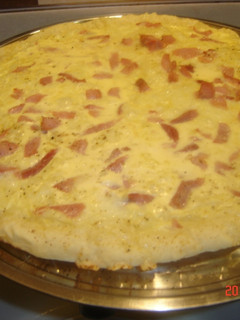 Una foto de Pizza carbonara (Montse)