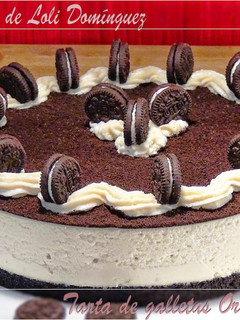 Una foto de Tarta de galletas oreo casera