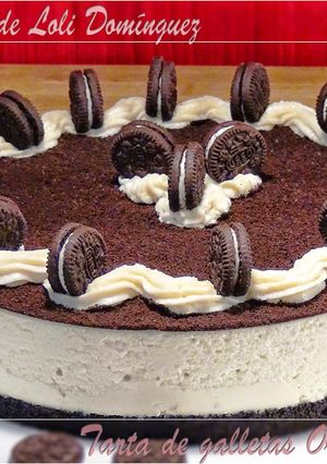 Una foto de Tarta de galletas oreo casera