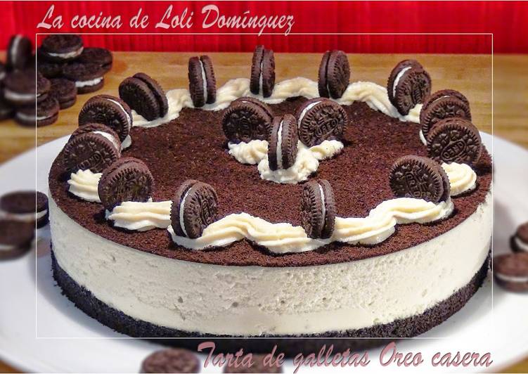 Tarta de galletas oreo casera