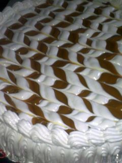 Una foto de Tarta de brownie elegante
