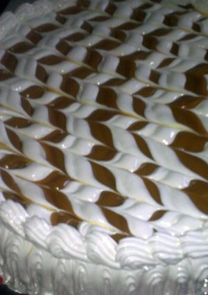 Una foto de Tarta de brownie elegante