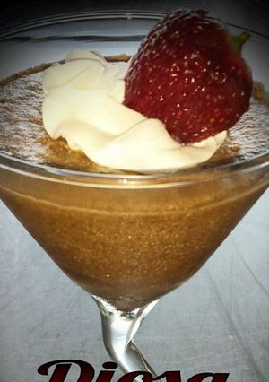 Una foto de Mousse de chocolate