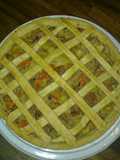 Tarta de pollo con verduras