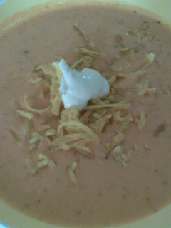 Una foto de Crema de tomate colombiana