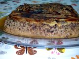 Flan de pasas sultanas