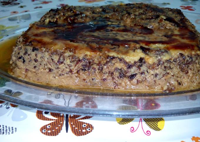 Flan de pasas sultanas Receta de marrongal- Cookpad