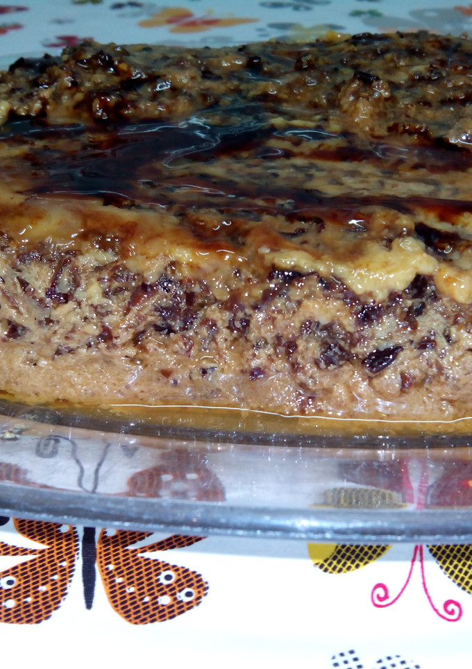 Una foto de Flan de pasas sultanas