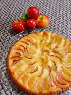 Una foto de Tarta invertida de manzanas