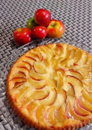Una foto de Tarta invertida de manzanas