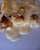 Canelones con bechamel