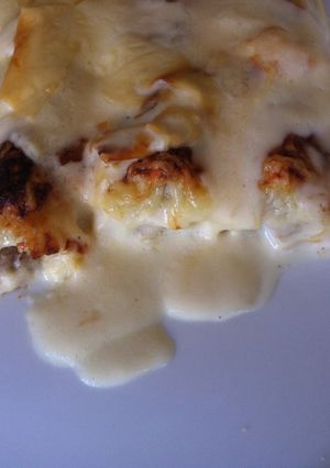 Una foto de Canelones con bechamel