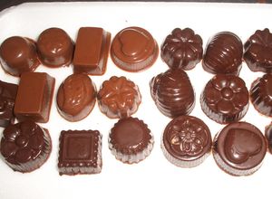 Una foto de Ganache o trufa al ron