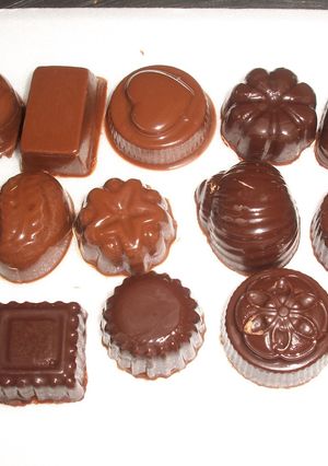 Una foto de Ganache o trufa al ron