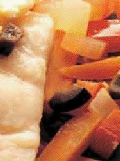 Una foto de Salmón con verduras más saludable