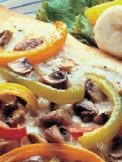 Una foto de Pizza dos quesos un poco más sana