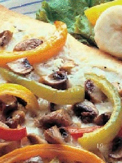 Una foto de Pizza dos quesos un poco más sana