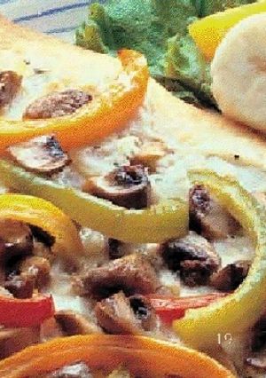 Una foto de Pizza dos quesos un poco más sana