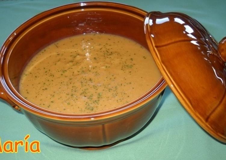 Puré frío de judías blancas con tomate