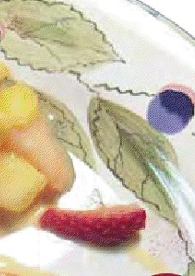 Una foto de Postre de frutas tropicales al yogurt para diabéticos