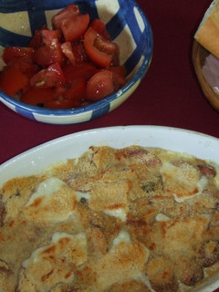 Una foto de Salchichas granjeras gratinadas