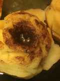 Manzanas asadas con licor Monastique