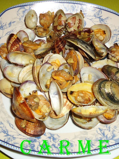 Una foto de Almejas a la marinera (Carme)