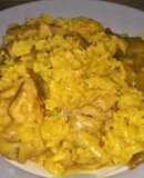 Arroz meloso con pollo