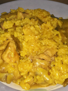 Una foto de Arroz meloso con pollo