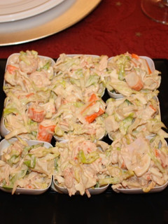 Una foto de Ensalada de gambas