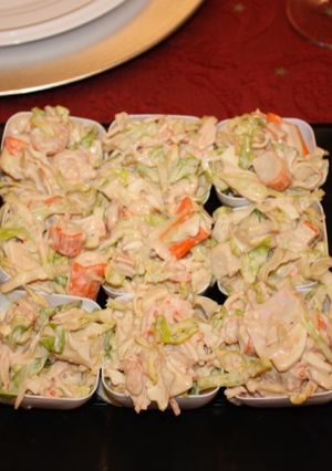 Una foto de Ensalada de gambas