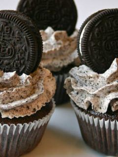 Una foto de Cupcakes de Oreo en microondas