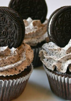 Una foto de Cupcakes de Oreo en microondas