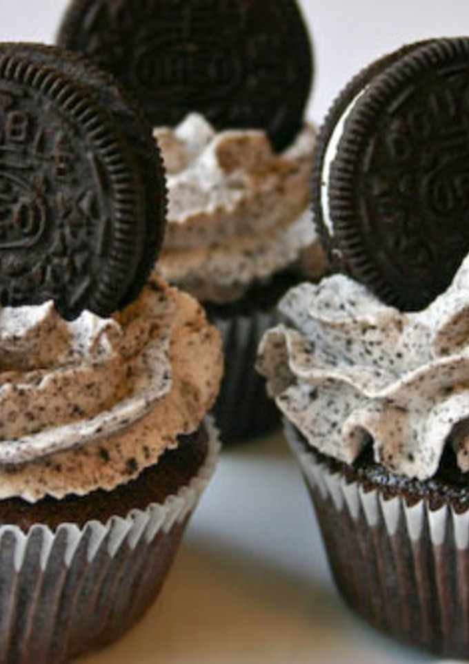 Una foto de Cupcakes de Oreo en microondas