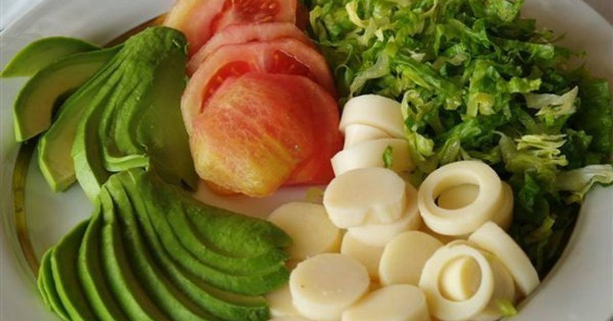 Ensalada de palmitos y aguacate Receta de mis-recetas- Cookpad