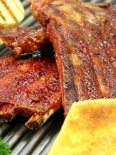 Una foto de Costillas agridulce a la parrilla