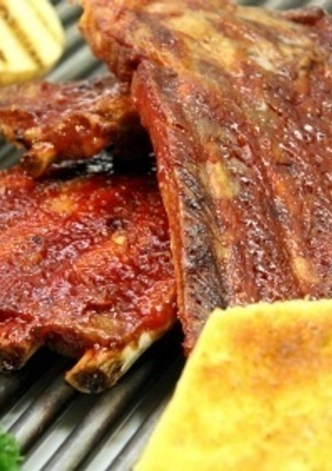 Una foto de Costillas agridulce a la parrilla