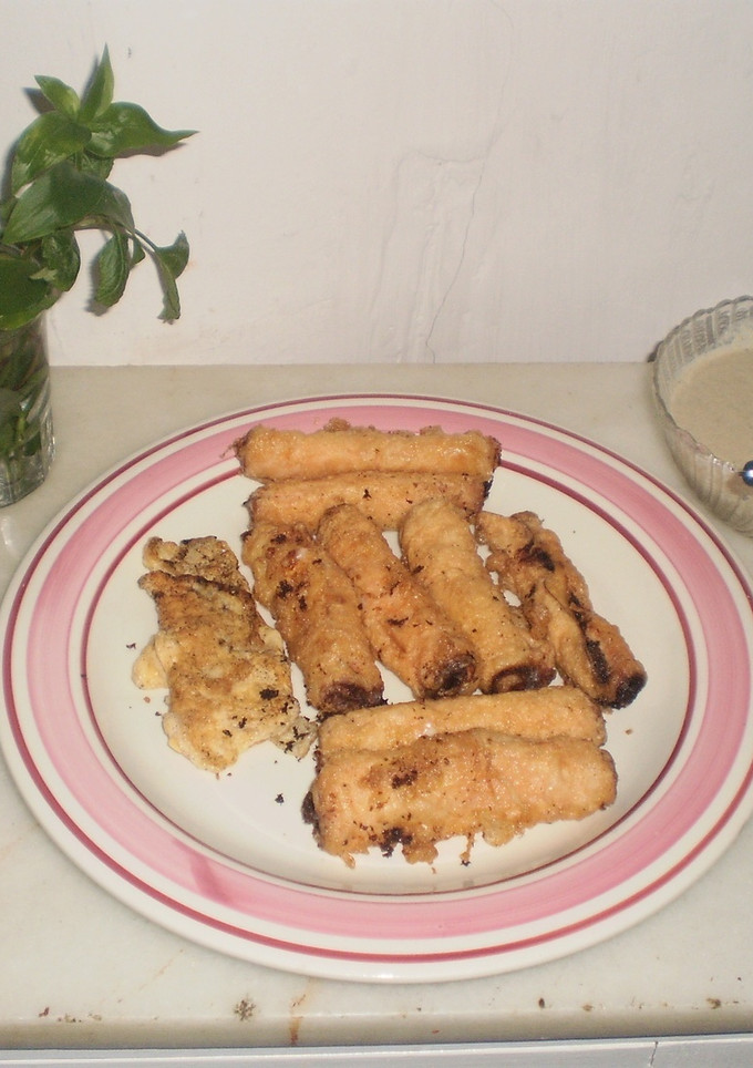 Una foto de Rollitos con champiñones
