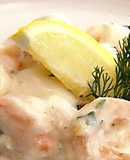 Camarones con Heavy Cream