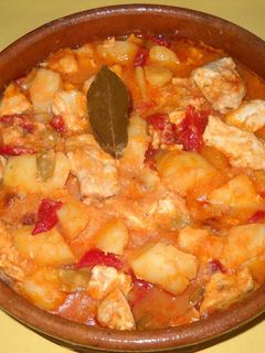 Una foto de Marmitako de bonito (cogote o ventresca)