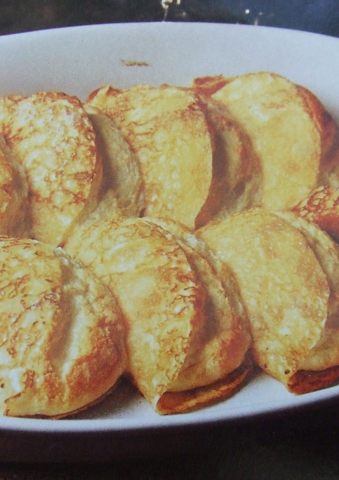 Una foto de Crêpes al sufflé de lima