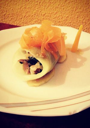 Una foto de Rollito de coliflor